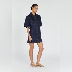 Denim Button-Up Dress